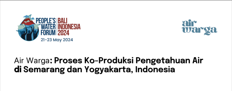 Air Warga Berpartisipasi dalam People’s Water Forum 2024